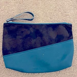 NWOT - Teal Green Cosmetic Bag/Clutch - 7.5X5.5”